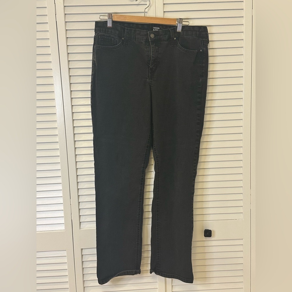 Crown & Ivy Black Jeans Size 16R Straight